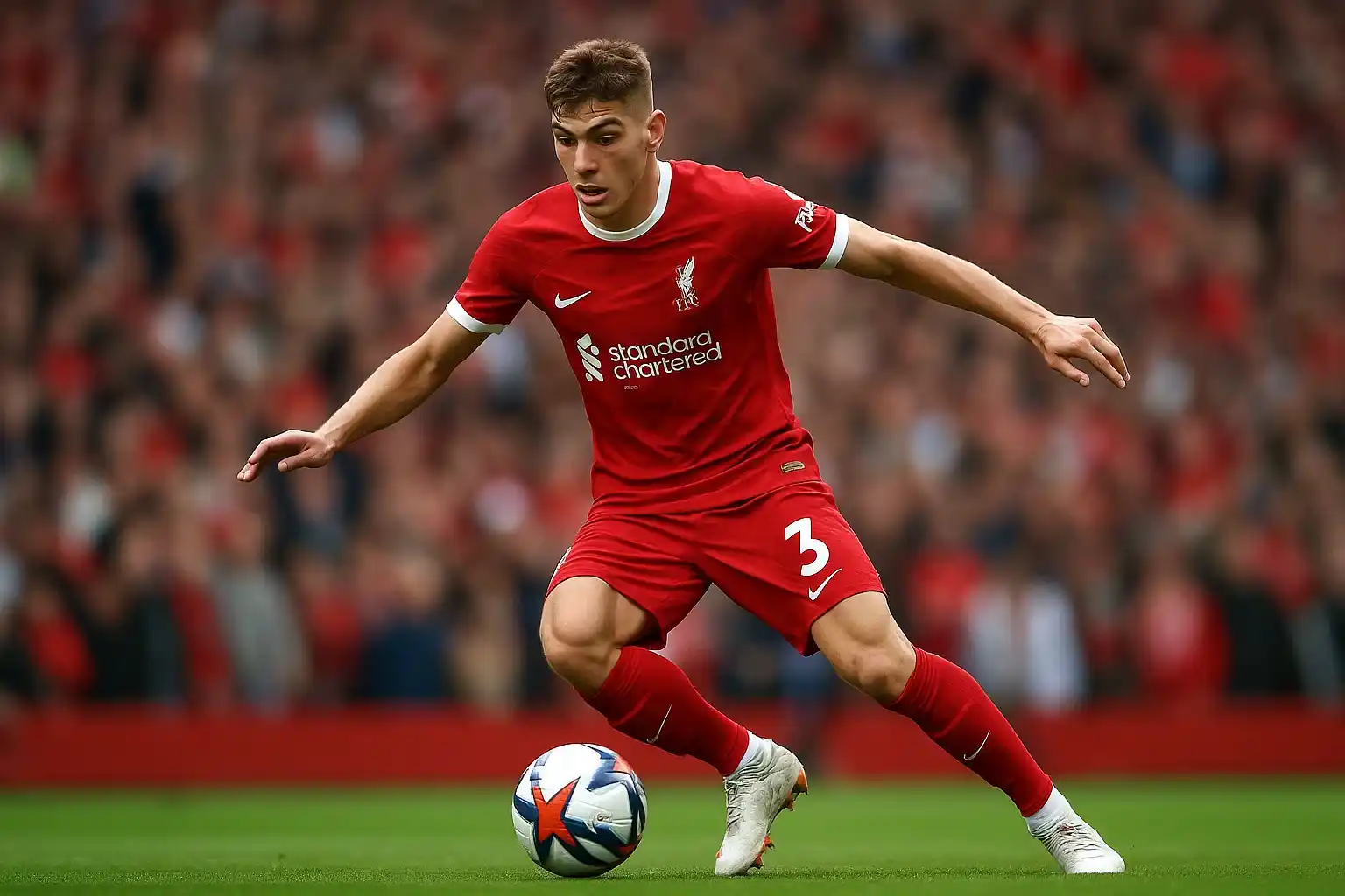 Milos Kerkez đang thể hiện tài năng tại Liverpool