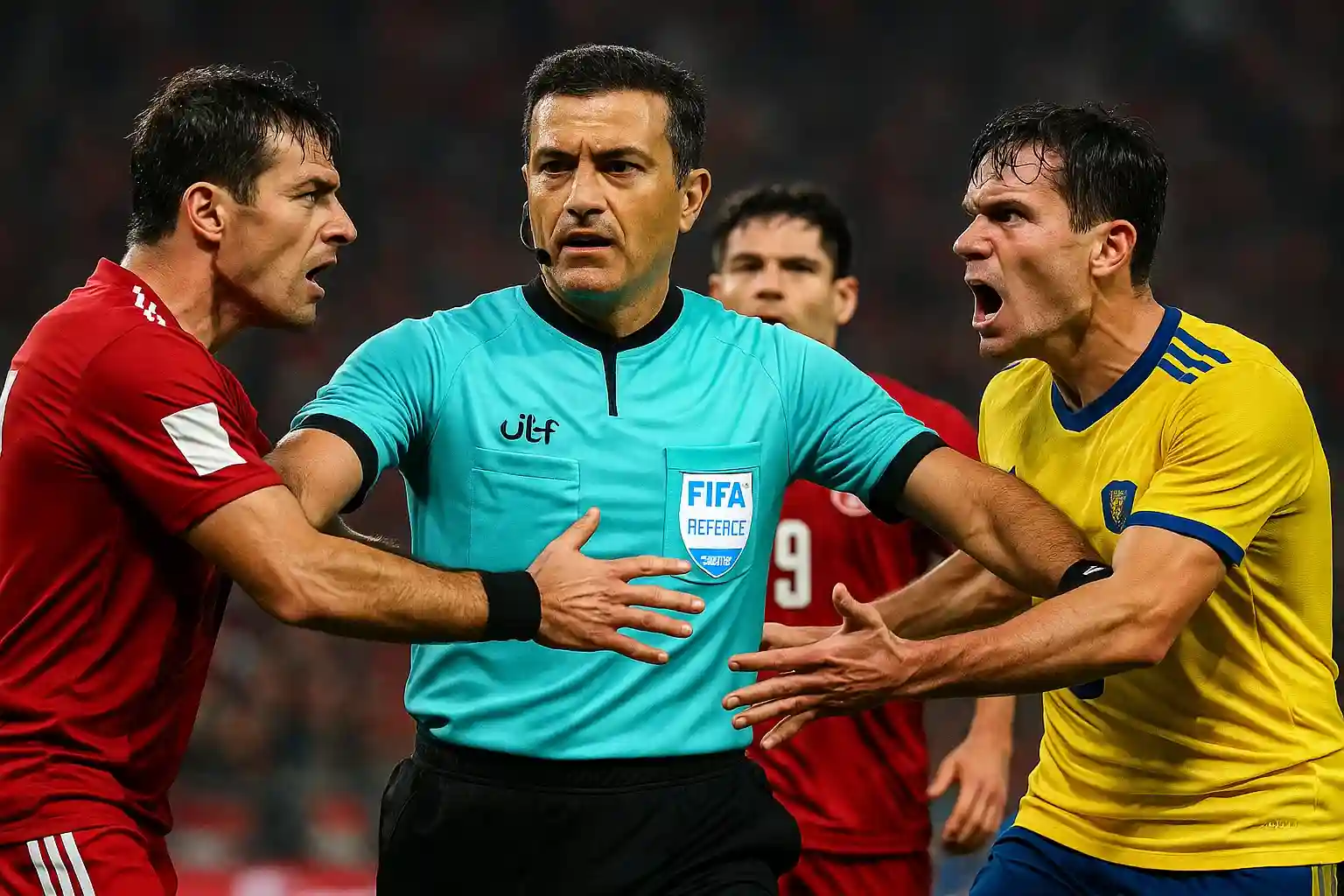 Trọng tài Alireza kiểm soát trận đấu căng thẳng